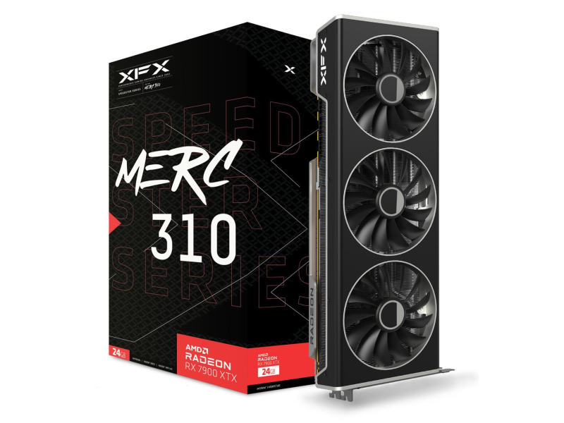 XFX Radeon RX 7900 XTX BLACK Gaming SPEEDSTER MERC310 24GB GDDR6